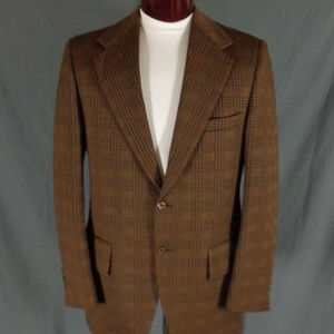 Vintage Brown Action Tailored Rouch Rider Blazer